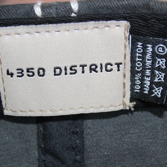 4350 District Black RV There Yet? Distressed Adjustable Strapback Baseball Hat - Picture 7 of 8